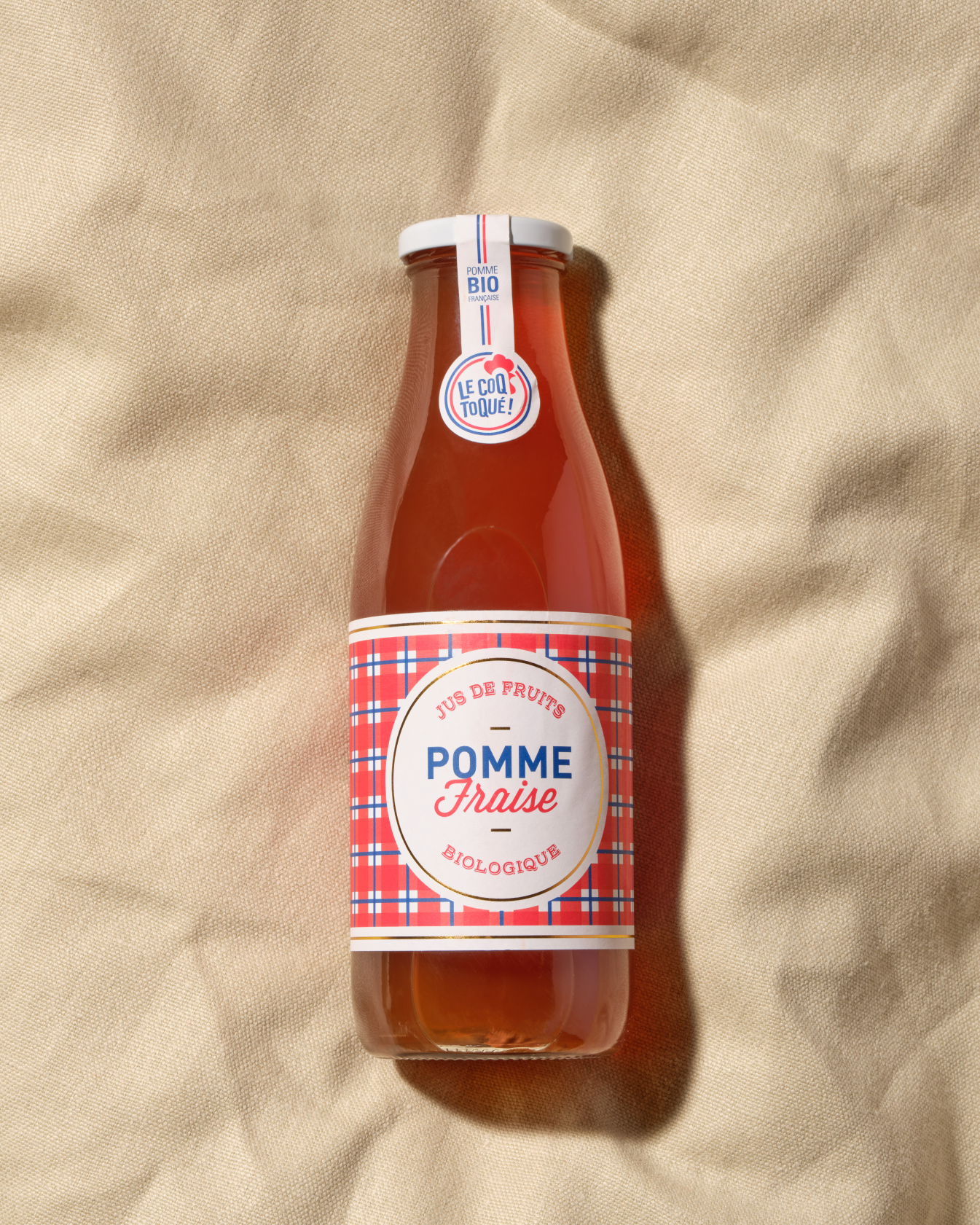 Jus de pomme fraise - 75cl