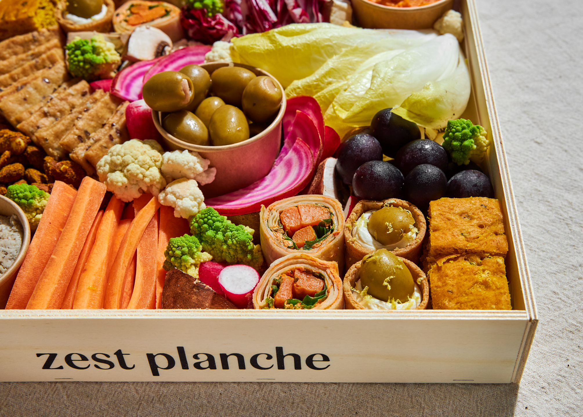 Planche vegan avec finger food