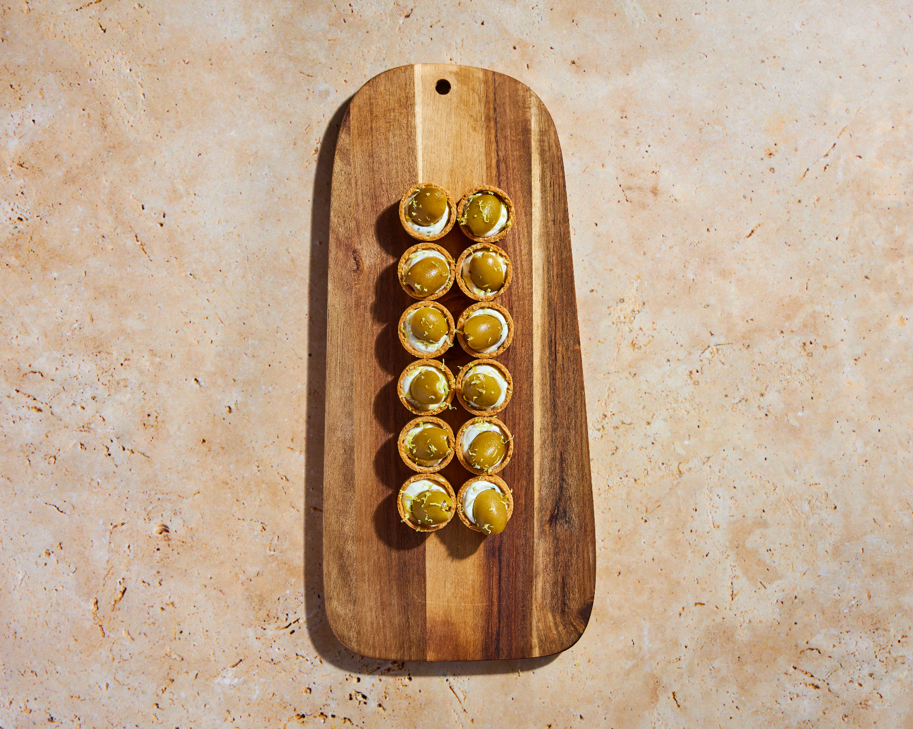 Fromage frais olives zeste de citron - 2 pièces